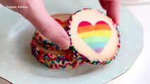 Make your loved one Valentine Cookies on this coming valentine day! Rainbow Cook...