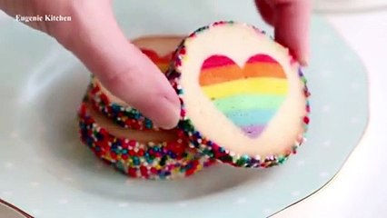 Make your loved one Valentine Cookies on this coming valentine day! Rainbow Cook...