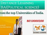 80-10000-200 Distance Learning BA Political science in Noida-Delhi/NCR