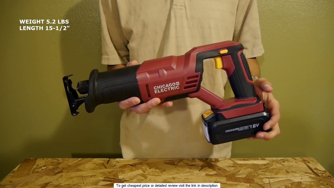 Harbor Freight Chicago Electric 18V Reciprocating Saw Review