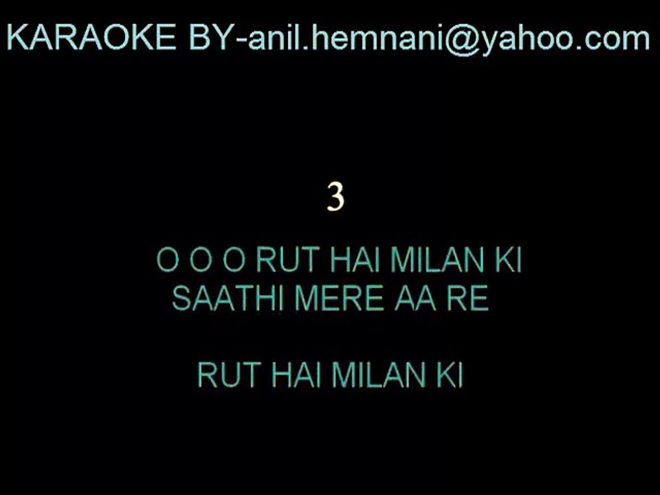 RUT HAI MILAN KI SAATHI KARAOKE WITH FEMALE VOCAL-MELA