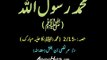 Muhammad Rasool Allah (Swallallahu Alaihi Wa Sallam): Muhammad (Swallallahu Alaihi Wa Sallam) Ka Hulyaa Mubarak: Part 2/15