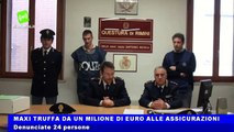 Maxi truffa da 1 milione di euro alle assicurazioni a Rimini, 24 denunce