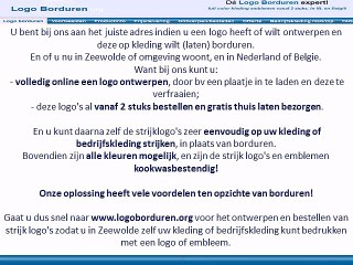 Logo op kleding borduren in Zeewolde