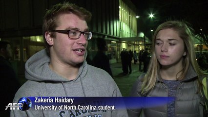 Vigil held to remember slain Muslim students