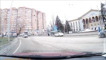 Маршрутка протаранила легковушку - ДТП в  Ростове на Дону