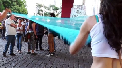 Protesto contra falta d’água em SP