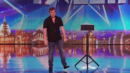 Ventriloquist Sam Jones impresses the Judges with Baby Leo Britains Got Talent 2014