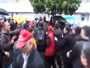 Mersin'de belediye işçisine müdahale