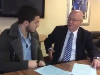 Eden Hazard put pen to paper on his new Chelsea FC contract