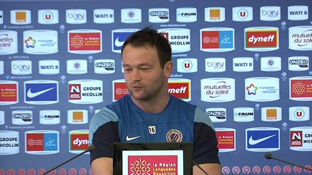 Geoffrey Jourdren avant AS Monaco - MHSC (25e journée de ligue 1).