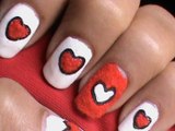 Valentine's day nails - Valentine's day Nail art Designs - easy nail designs