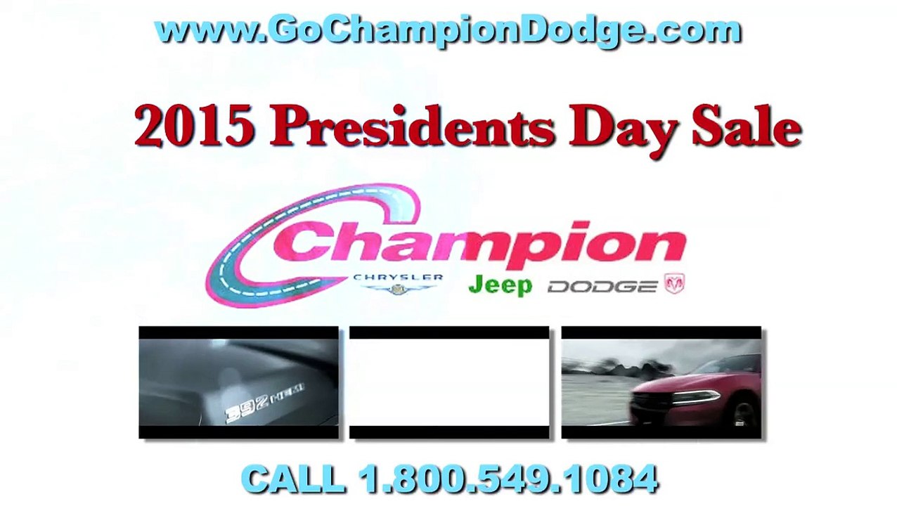 DODGE PRESIDENTS DAY SALE - Artesia, Paramount, La Mirada CA - 2015 CHAMPION JEEP - 800.549.1084