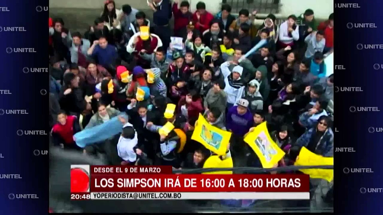 Bolivie : Manifestation contre le changement d'horaire des Simpson