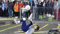 Amazing Football Acrobatics in the Street of Hong Kong, Mong Kok