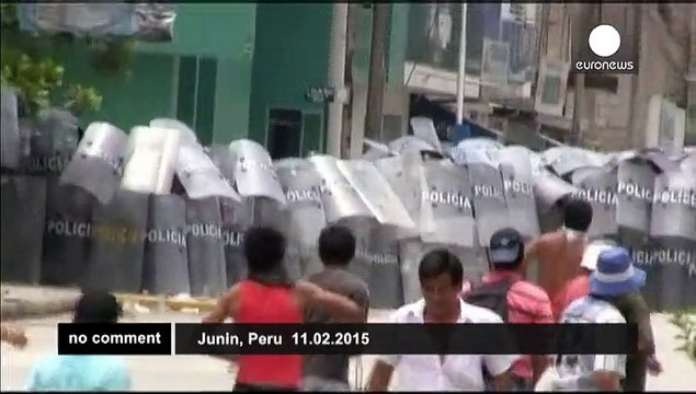 Violent protests erupt in Peru over natural gas exploration