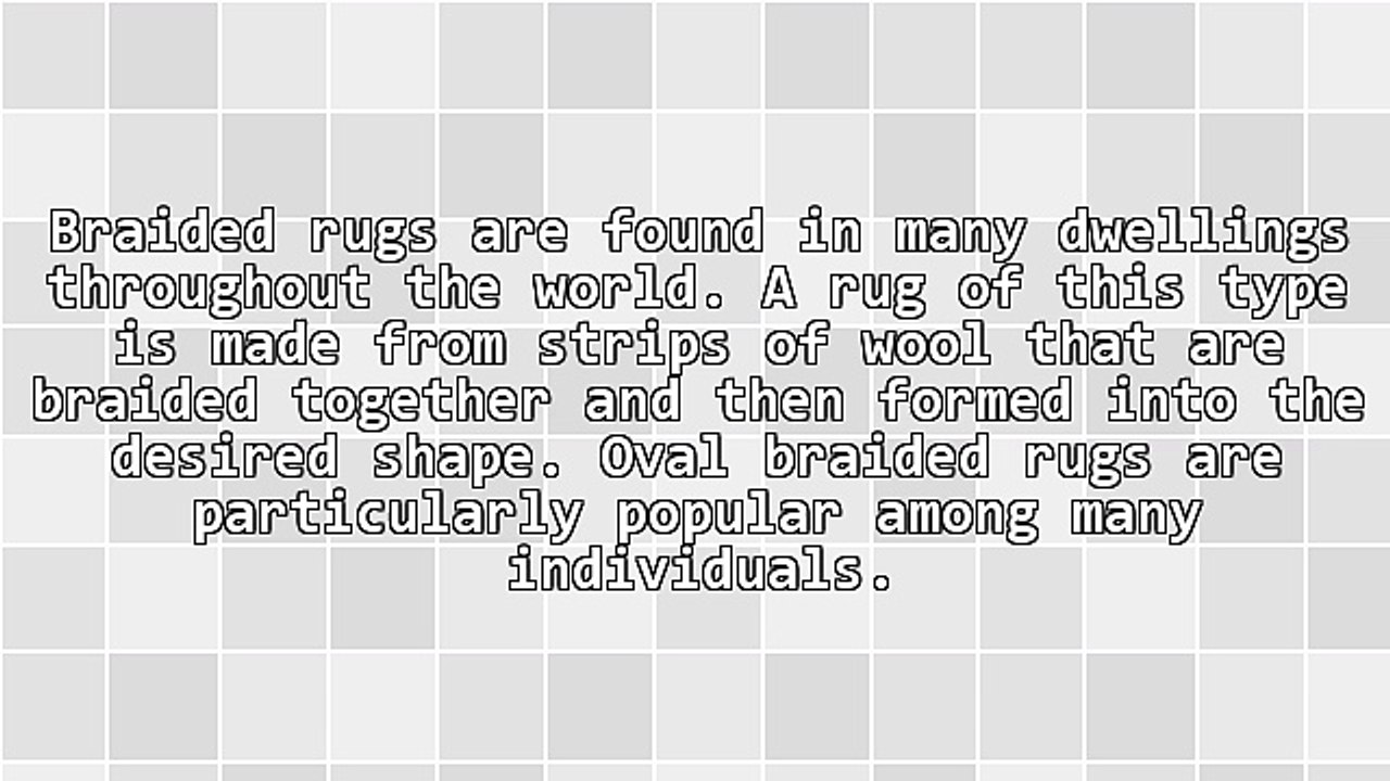 Oval Braided Rugs Add Style And Beauty To A Dwelling