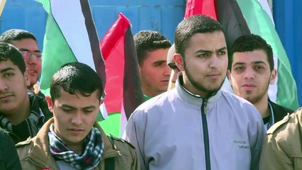 Protesto em Gaza por morte de muçulmanos nos EUA
