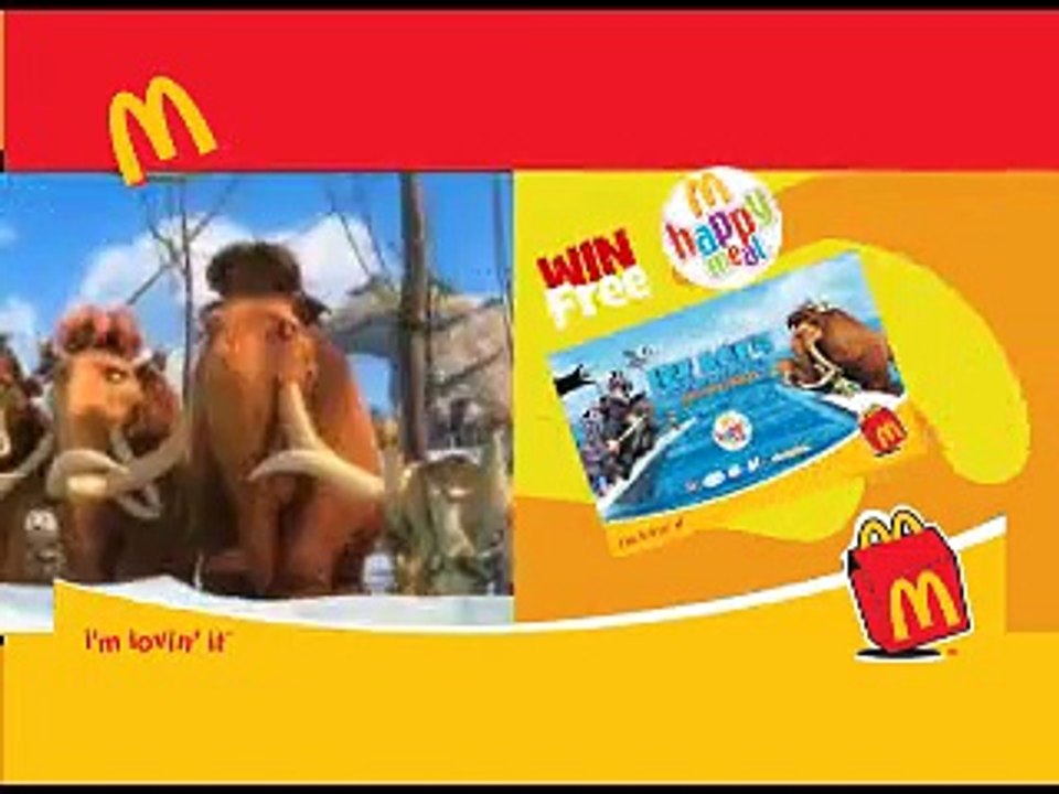 ICE AGE 4 Partnership TVC with McDonalds and Nick