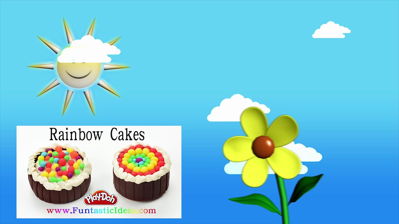 Play Doh  Rainbow Cake - How to tutorial