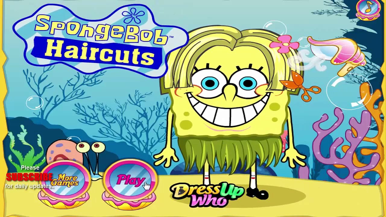 Jeux Bob l'éponge - coupe de cheveux Bob l'éponge - Bob l'éponge dans un salon de coiffure