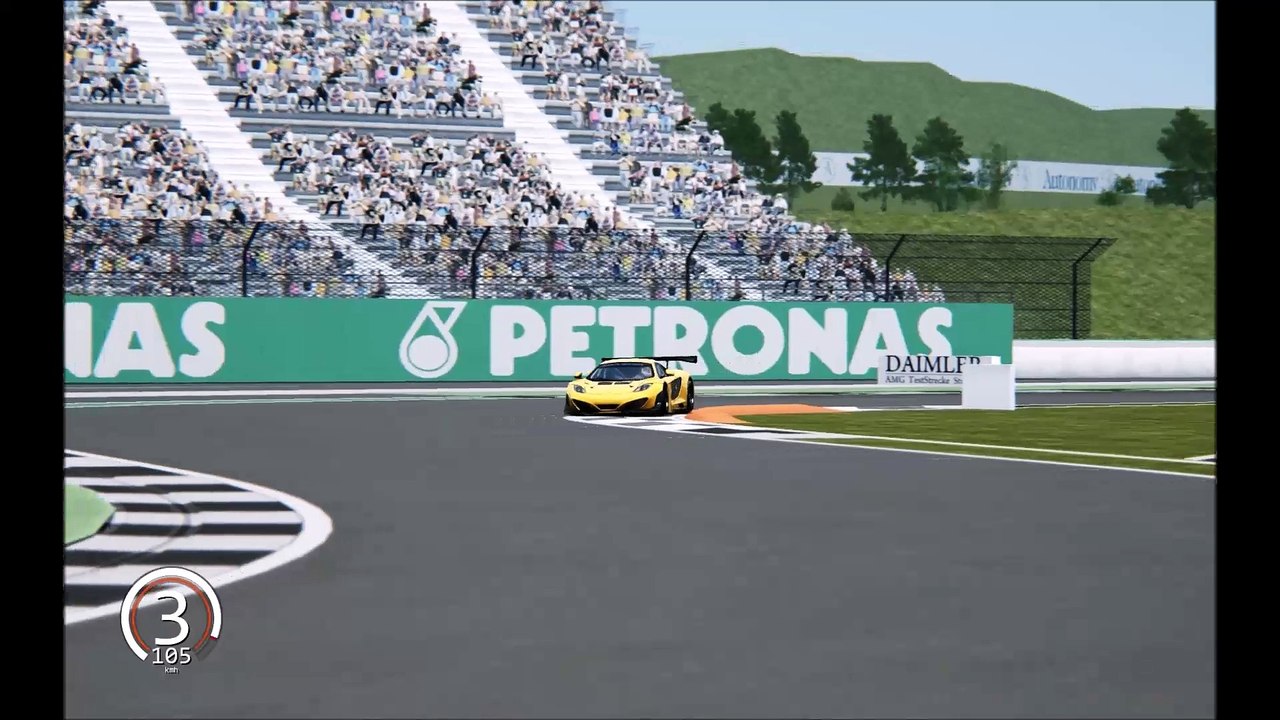 McLaren MP4-12C GT3,  Daimler Teststrecke, Replay, Assetto Corsa HD