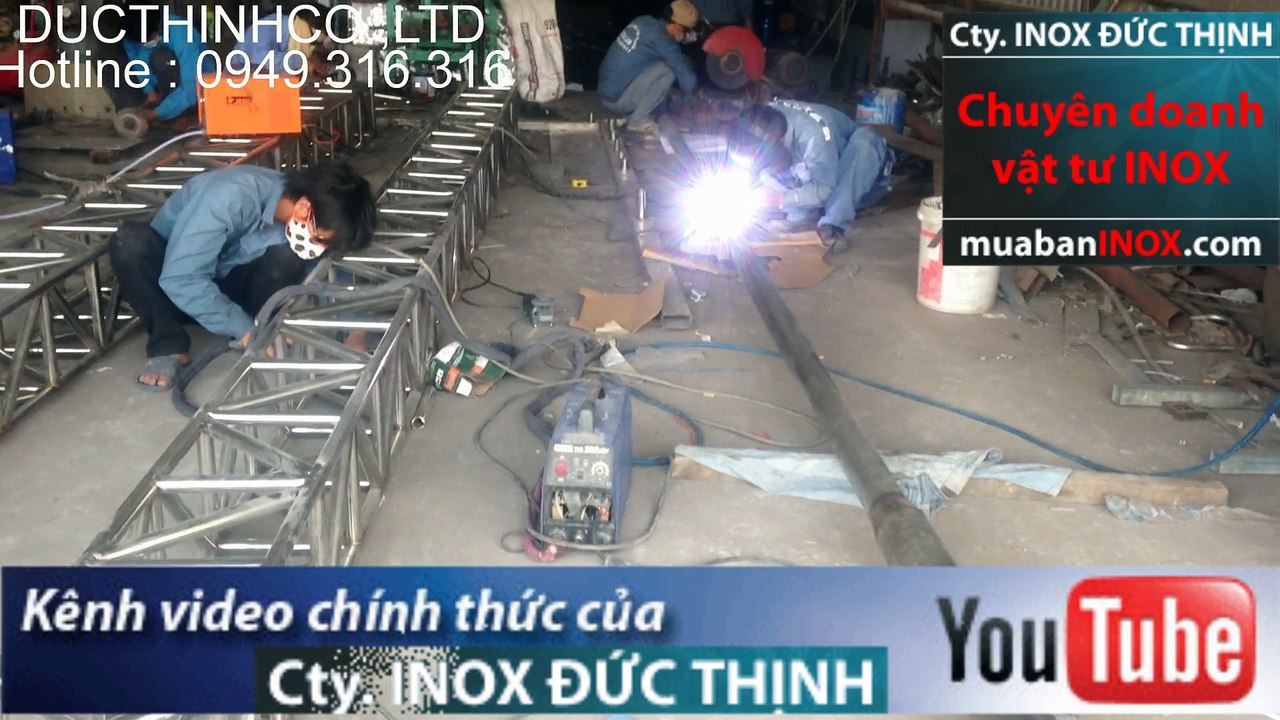 XƯỞNG GIA CÔNG LAN CAN INOX, LAN CAN BỜ KÈ hot line:0949.316.316