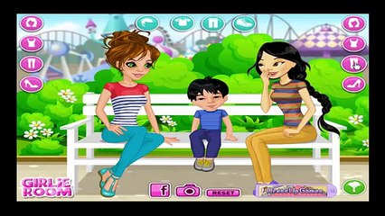 Theme Park Baby sitting dress up game for kids