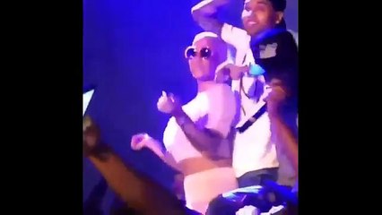 Download Video: Chris Brown Amber Rose And Blac Chyna Get Freaky While Twerking At Nightclub