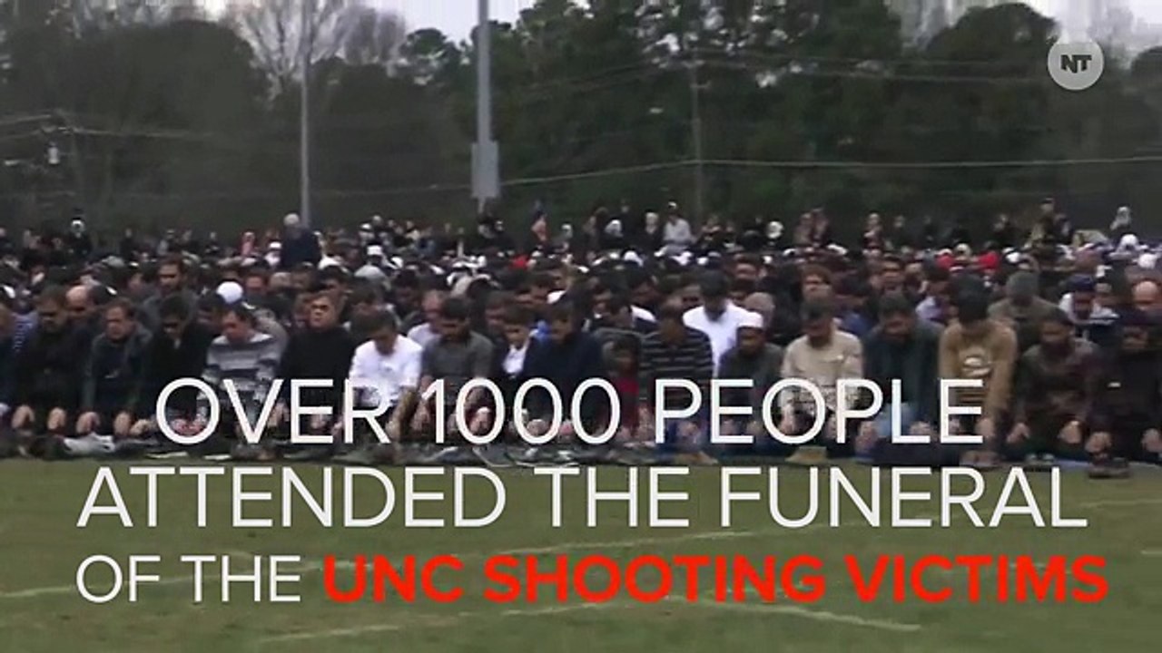 Thousands Pray At Funeral For UNC Shooting Victims