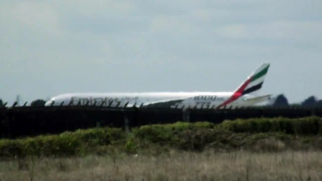 Emirates Airlines Boeing 777-300ER (A6-EGO) Departing From Dublin International Airport Ireland