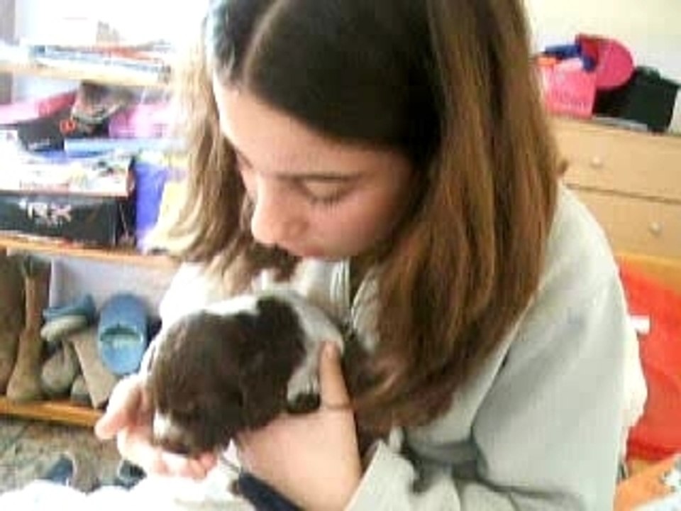Carolina con su perra!