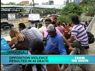 Long supermarket lines, weapon of opposition war in Venezuela