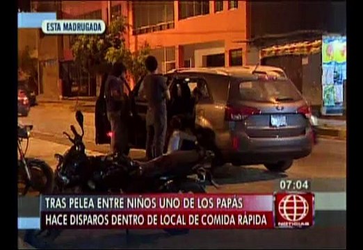 Pelea de niños en KFC terminó con disparos en San Juan de Lurigancho