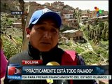 Deslizamientos de tierra por lluvias afectan viviendas en La Paz