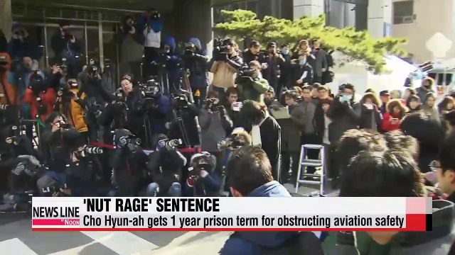 Former Korean Air executive sentenced to one year in jail over 'nut rage' incident