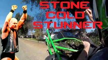Stone Cold Stunner Mini Bike Crash