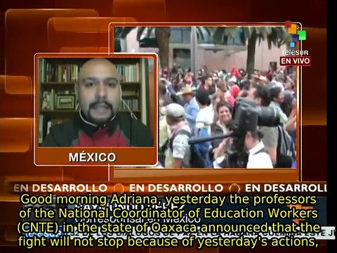 Mexico: Although teachers return to Oaxaca, negotiations continue