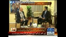 Chaudhry Mohammad Sarwar Pakistan Tehreek-e-Insaf in an exclusive interview with Shahzad Iqbal (February 11, 2015)