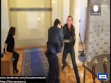 Dunya News-Ukraine parliament : 2 MPs brutally fist fight over bill