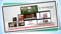 Custom web development Solutions for your business via NOTO Solutions