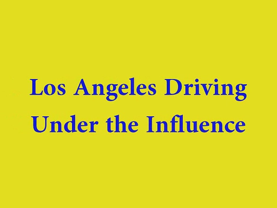 DUI ATTORNEY LOS ANGELES