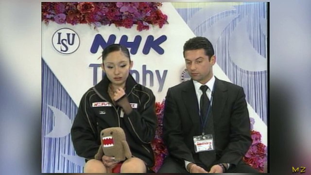 NHK-T　2007 Ladies FS　Warm up Miki Ando Carolina Kostner