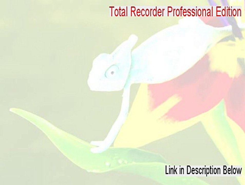 Total Recorder Professional Edition Download Free [Free of Risk Download]