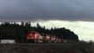 BNSF SD70ACe 8592 Leads Coal Train with DPU at Auburn, WA