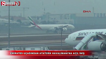 Emirates uçağı istanbul'a acil indi