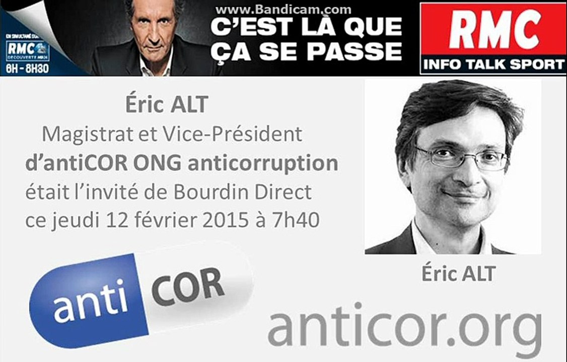 Eric Alt, vice-président d’Anticor sur RMC