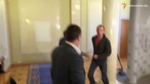 Bagarre entre deux députés au Parlement ukrainien