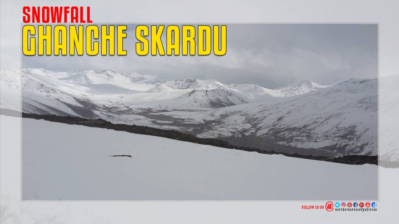 Ghanche Skardu Snowfallv