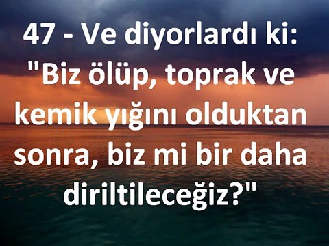 KABE iMAMI MAHiR VAKIA SüRESi Ve MEALi